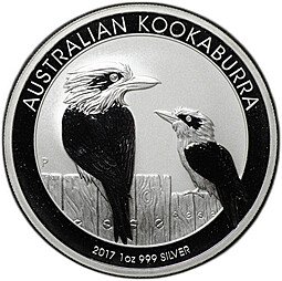 фото для Монета 1 доллар 2017 Австралийская Кукабара (Кукабарра) Австралия Аверс