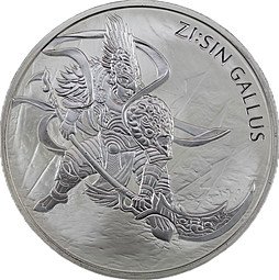 фото для Монета 1 клэй 2017 Страж Zi:Sin Gallus Южная Корея Аверс