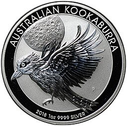 фото для Монета 1 доллар 2018 Австралийская Кукабара (Кукабарра) Австралия Аверс