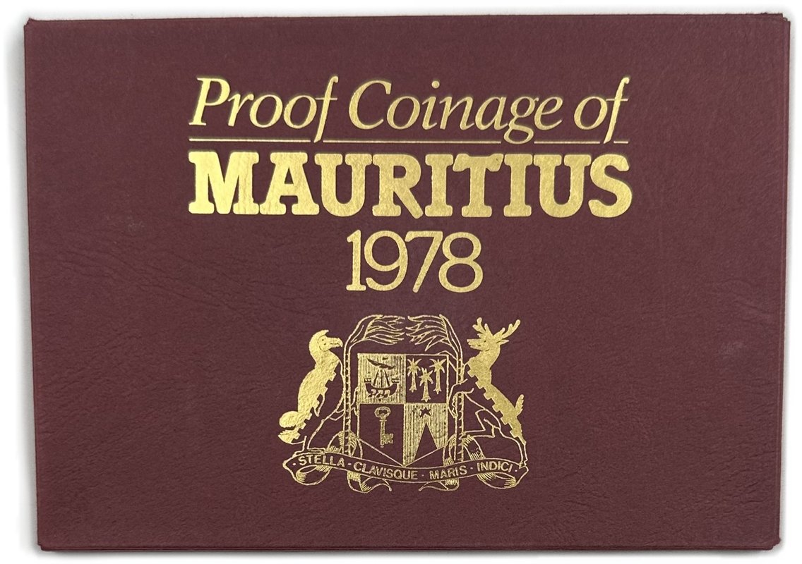 Годовой набор 1, 2, 5, 10 центов 1/4, 1/2, 1 рупия 1978 Маврикий 6 монет