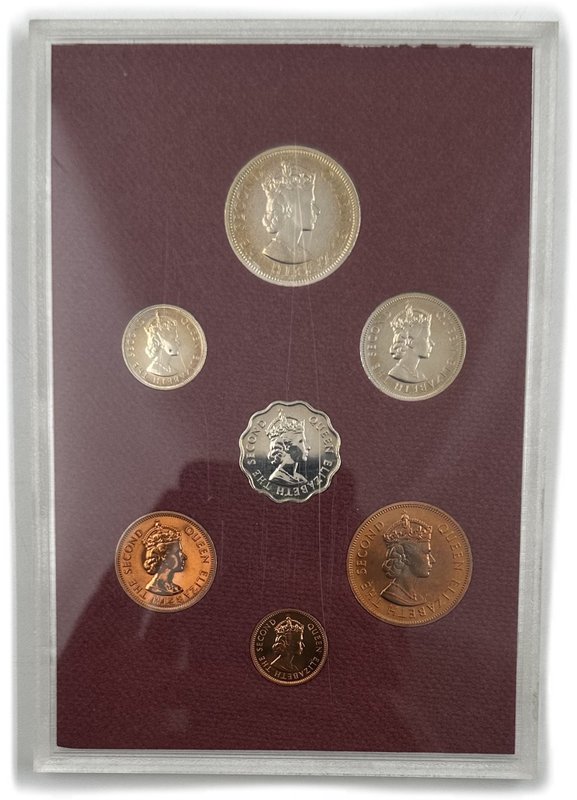 Годовой набор 1, 2, 5, 10 центов 1/4, 1/2, 1 рупия 1978 Маврикий 6 монет