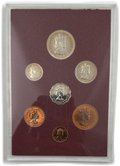 Годовой набор 1, 2, 5, 10 центов 1/4, 1/2, 1 рупия 1978 Маврикий 6 монет