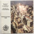 Годовой набор монет 1,2,5,10,20,50,100,200,500 лир 1982 Сан-Марино