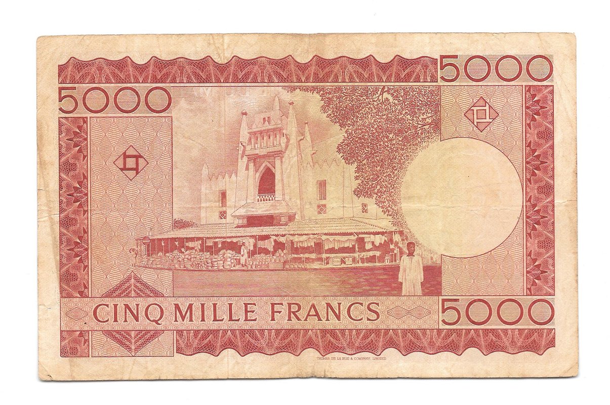 Банкнота 5000 франков 1960 Мали
