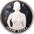 Монета 1000 франков 1971 10 лет независимости, Женщина сомба Дагомея (Бенин)