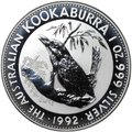 Монета 1 доллар 1992 Австралийская Кукабара (Кукабарра) влево Австралия