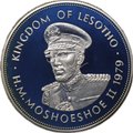 Монета 10 малоти 1979 Памятник Королю Мошвешве I PROOF Лесото