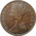 Монета 1 цент 1875 Гонконг