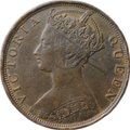 Монета 1 цент 1901 H Гонконг
