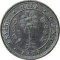 Монета 1/2 цента 1870 Цейлон
