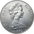 Монета 1 крона 1982 Чемпионат мира по футболу Испания - кубок Остров Мэн