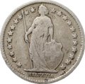 Монета 1/2 франка 1907 Швейцария