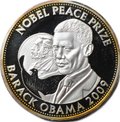 Медаль (жетон) 1/4 унции серебра 2009 Нобелевская премия Мира Барак Обама США