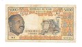 Банкнота 5000 франков 1974 Чад 