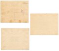 Комплект банкнот 1, 5, 10 рублей 1923 Вологодский губсоюз Северосоюз Расчетное удостоверение