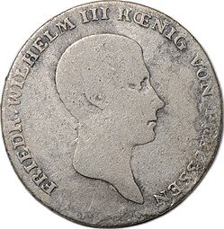 фото для Монета 1/6 рейхсталера (талера) 1815 Пруссия Аверс