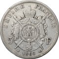 Монета 5 франков 1868 A Париж Франция
