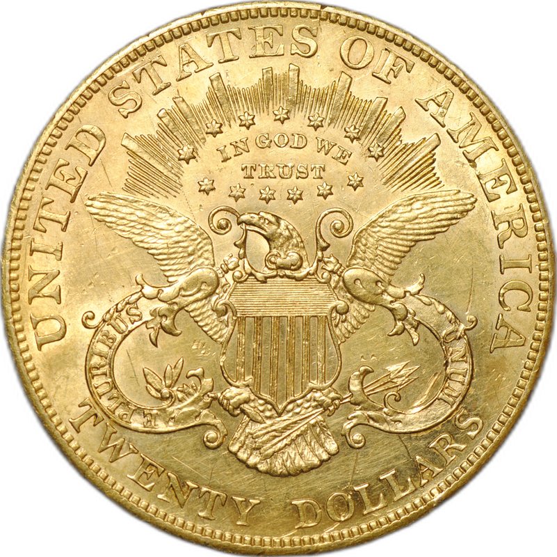 Монета 20 долларов 1904 Филадельфия США