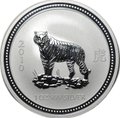 Монета 1 доллар 2007 Год тигра 2010 Лунар Австралия