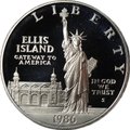 Монета 1 доллар 1986 S 100 лет статуе Свободы Остров Эллис PROOF США
