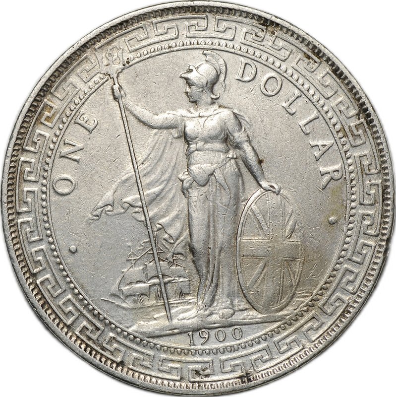 Монета 1 доллар 1900 Торговый Великобритания