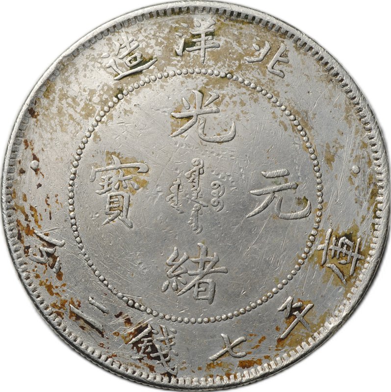 Монета 1 доллар (юань) 1899 год 25 Чжили PEI YANG Китай