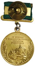 Большая золотая медаль ВСХВ 1954 За успехи Всесоюзная сельскохозяйственная выставка номерная ВДНХ