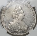 Монета 1 Рубль 1786 СПБ TI ЯА слаб NGS MS 61