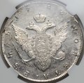 Монета 1 Рубль 1786 СПБ TI ЯА слаб NGS MS 61