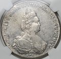 Монета 1 Рубль 1786 СПБ TI ЯА слаб NGS MS 61