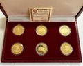 Набор Олимпиада 80 в Москве 100 рублей 1977-1980 золото ПРУФ 6 монет