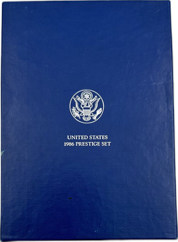 Набор 1, 5, 10, 25, 50 центов, 1 доллар 1986 100 лет статуе Свободы Prestige Set США