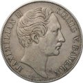 Монета 2 гульдена 1855 Восстановление колонны Мадонны Бавария