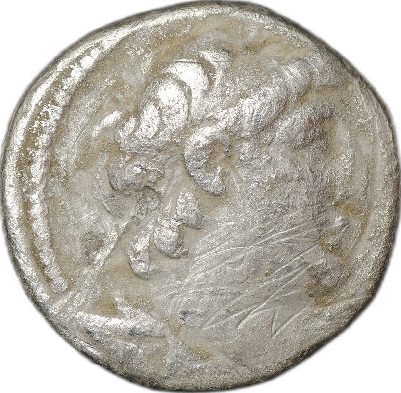 Монета Тетрадрахма 129 - 125 до н.э. Деметрий II Никатор Орел влево Сирия, Селевкиды