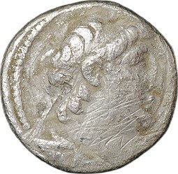 фото для Монета Тетрадрахма 129 - 125 до н.э. Деметрий II Никатор Орел влево Сирия, Селевкиды Аверс