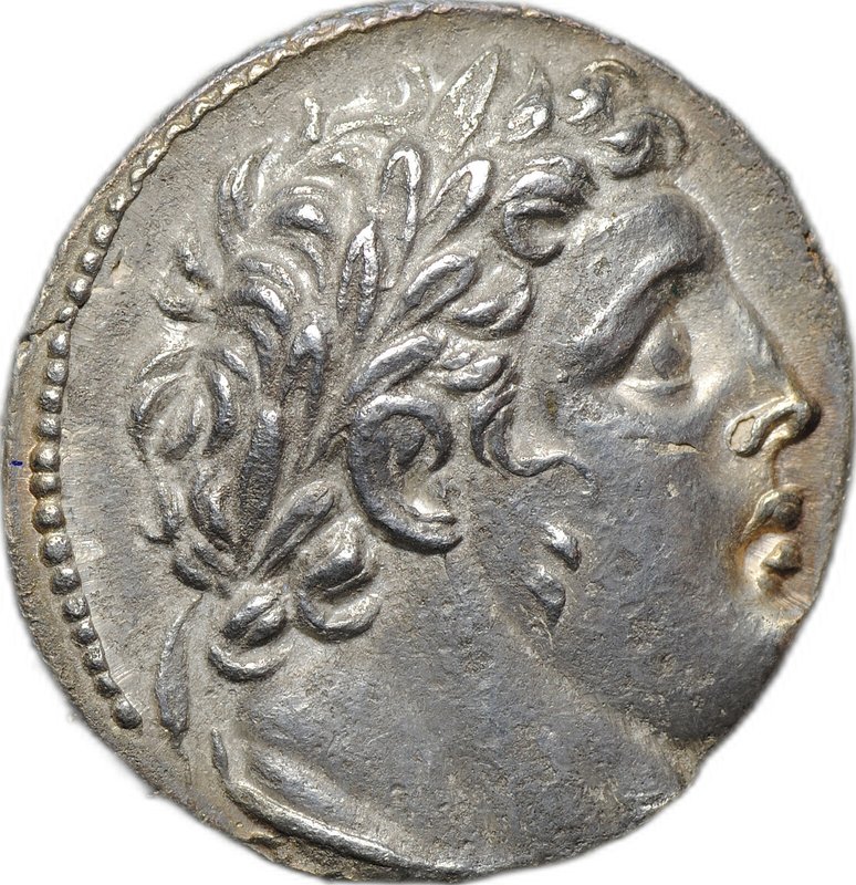 Монета Тирский шекель (тетрадрахма) 117 - 116 до н.э. Мелькарт, Тир Финикия