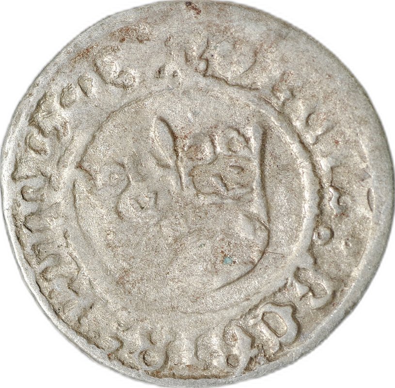 Монета 1/2 гроша 1501 - 1506 Александр Ягеллончик Корона Польша