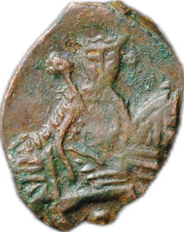 Монета Копейка медная 1655-1663 П Алексей Михайлович Псков Медный бунт