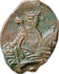 Монета Копейка медная 1655-1663 П Алексей Михайлович Псков Медный бунт