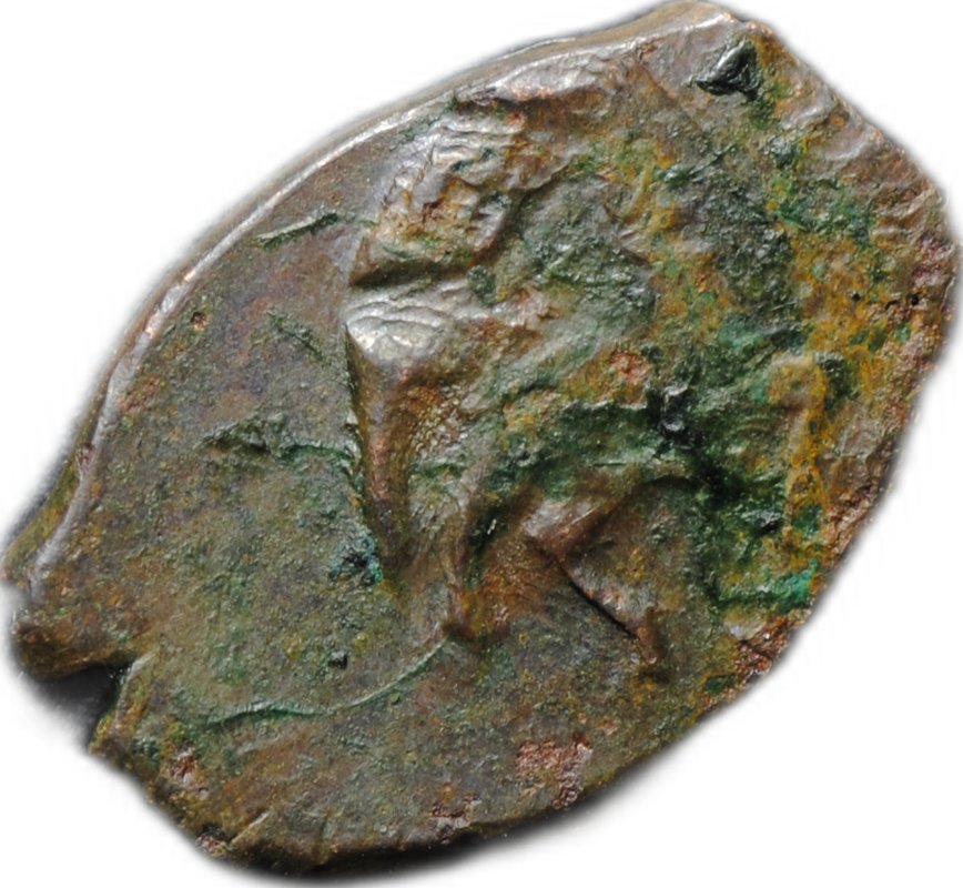 Монета Копейка медная 1655-1663 МД Алексей Михайлович Москва Новый двор Медный бунт