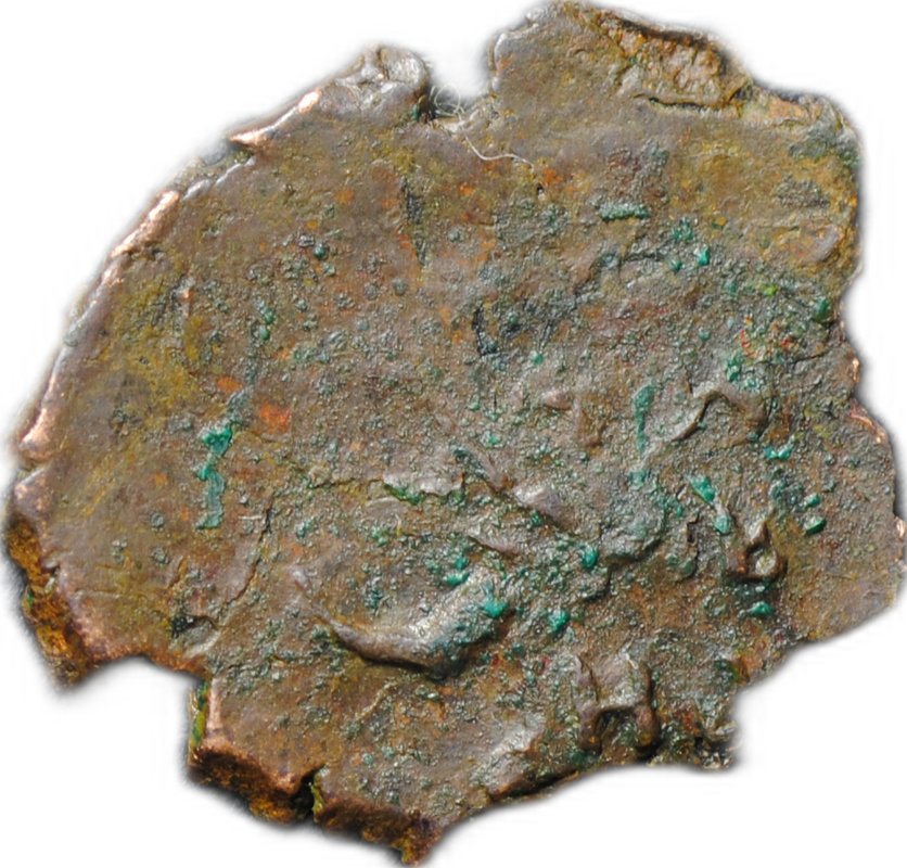 Монета Копейка медная 1655-1663 о/М Алексей Михайлович Москва Старый двор Медный бунт