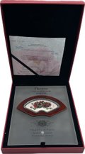 Монета 5 долларов 2008 Пионы Цветы небесной красоты Остров Кука