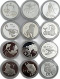 Полный комплект 3 рубля 2003-2004 Знаки Зодиака 12 монет