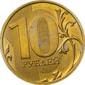 Монета 10 рублей 2015 ММД Грозный брак мул тиражный реверс