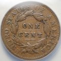 Монета 1 цент 1834 США