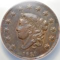 Монета 1 цент 1830 США