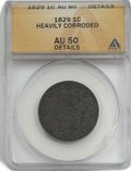 Монета 1 цент 1829 США
