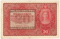 Банкнота 20 марок 1919 Польша