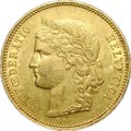 Монета 20 франков 1889 B Швейцария