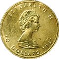 Монета 10 долларов 1987 Кленовый лист Канада